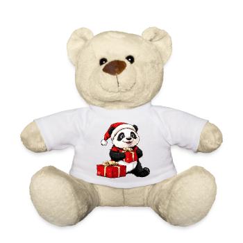 Panda Santa Claus - Nounours - blanc - Devant