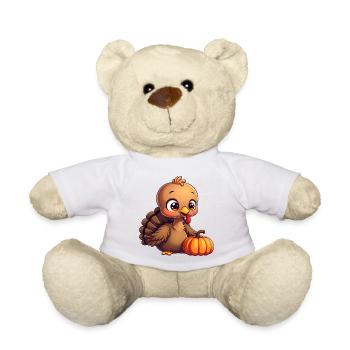 Thanksgiving Truthahn Baby - Teddy - Weiß - Vorne