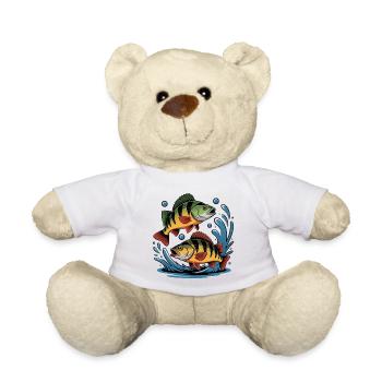 Deux perches – Conception de pêcheurs pour pêcheurs sportifs - Nounours - blanc - Devant