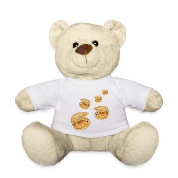 Decorative Shells - Teddy Bear - white - Front