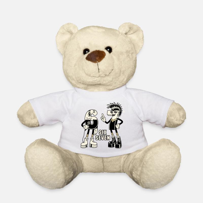 67 Six Seven meme Retro Rock Musik Geschenk - Teddy - Weiß