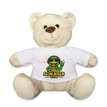 Chill Schlager & Fun – Bonne ambiance - Nounours - blanc - Devant