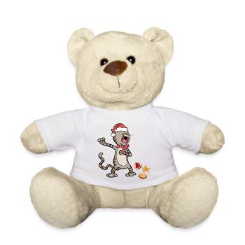 Weihnachtskatze  - Teddy - Weiß - Vorne