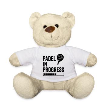 Padel in Progress - Teddy Bear - white - Front