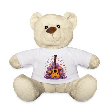 Combo Ukulélé Fleurissant - Nounours - blanc - Devant
