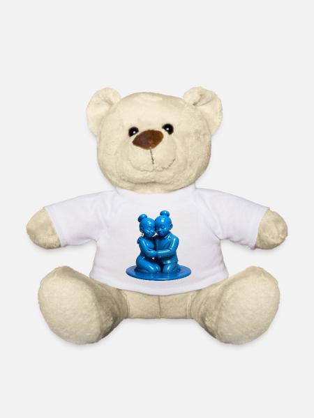 LOVERS #2- peace & love - Nounours - blanc