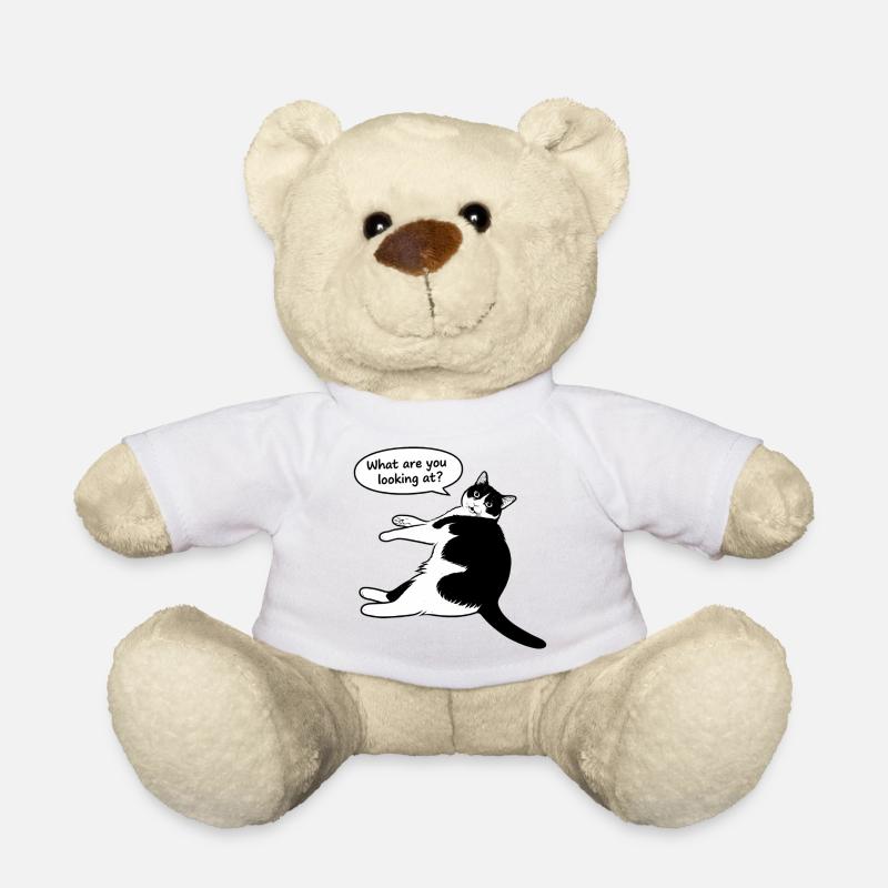 What are you looking at? - Teddy - Weiß