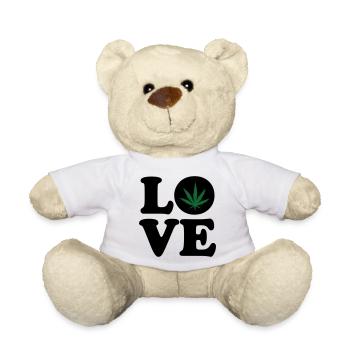 Love weed cannabis  - Nounours - blanc - Devant