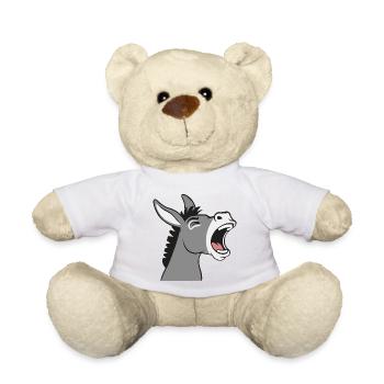 Tête de dessin animé d’âne bruyante - Nounours - blanc - Devant