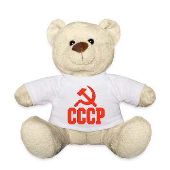 CCCP Design dans le style années 80 – Chemise rétro - Nounours - blanc - Devant