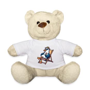 Strandlounge Möwe - Teddy - Weiß - Vorne