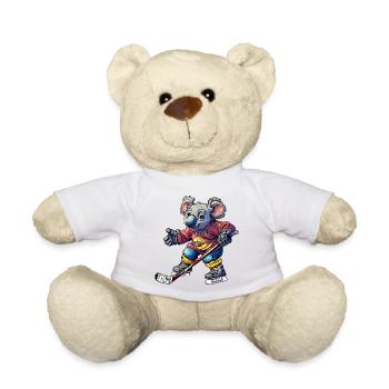 Eishockey Koala - Teddy - Weiß - Vorne