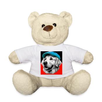 Golden Retriever Dog - Teddy Bear - white - Front