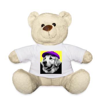 Golden Retriever Dog - Teddy Bear - white - Front