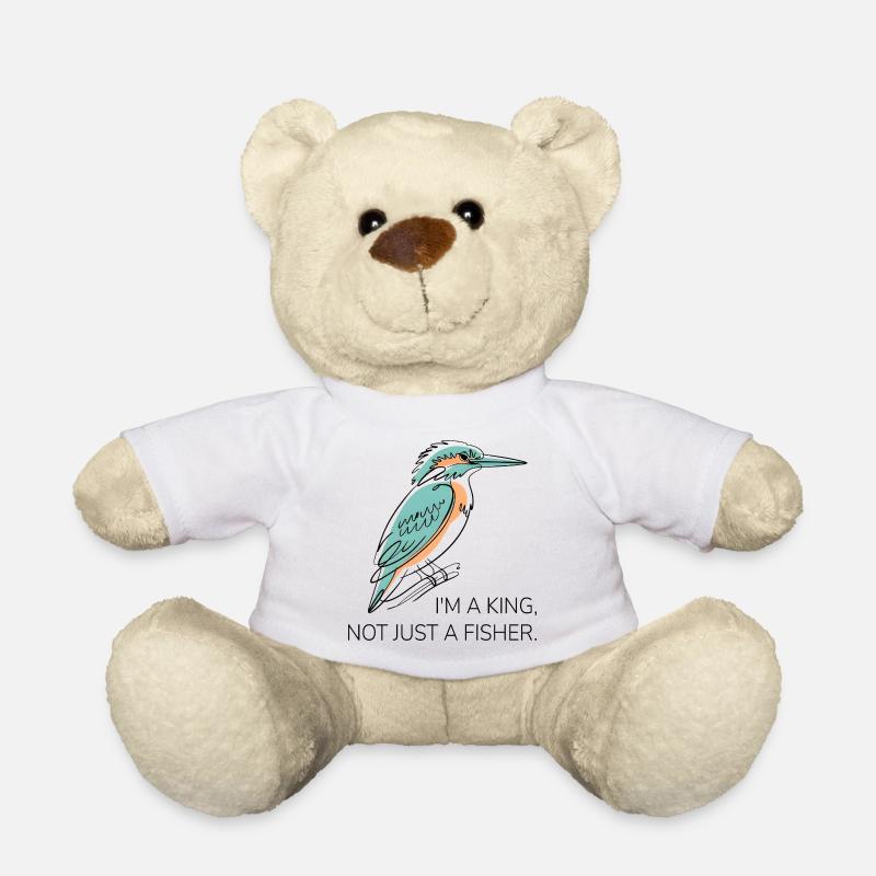 I’m a King – Eisvogel Wortspiel Design - Teddy - Weiß