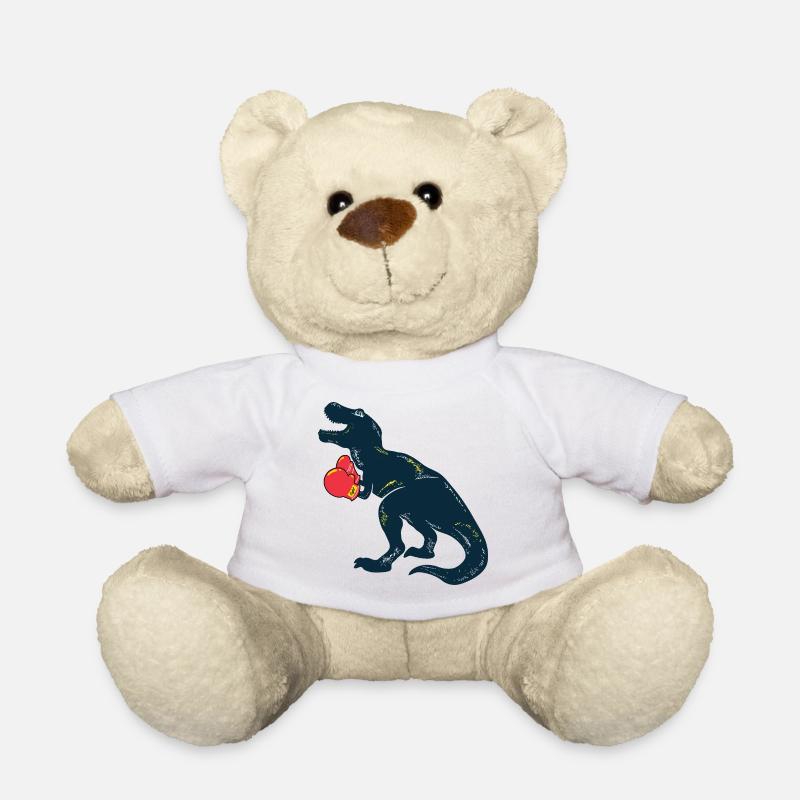 Dino Boxer Rex - Teddy Bear - white