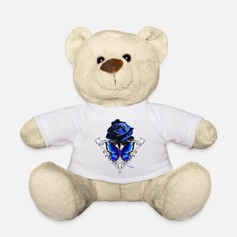 Sigura design rose butterfly - Teddy Bear - white
