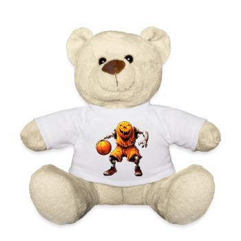 Halloween Basketball Player - Teddy Bear - white - Front