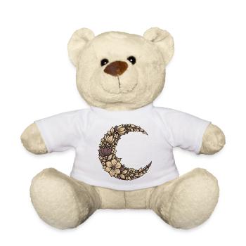 Blumenhalbmond Kranz - Teddy - Weiß - Vorne