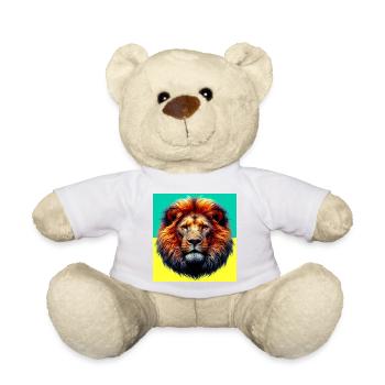 lion - Teddy Bear - white - Front