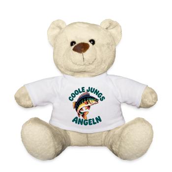 Coole Jungs Gehen Angeln - Teddy - Weiß - Vorne