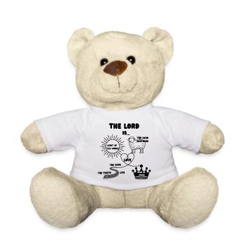 Le Seigneur est - Amour Roi Voie Vérité Vie Lumière - Nounours - blanc - Devant