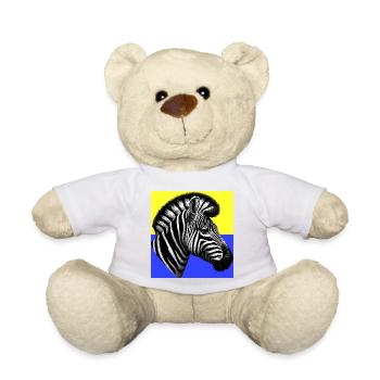 Zebra - Teddy - Weiß - Vorne
