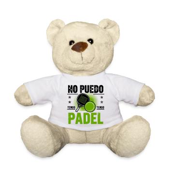 I can't have Padel Gift Padelist - Teddy Bear - white - Front
