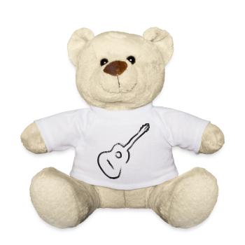 Don du guitariste guitariste - Nounours - blanc - Devant