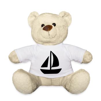 Wassersport segeln Urlaub maritime Symbole - Teddy - Weiß - Vorne