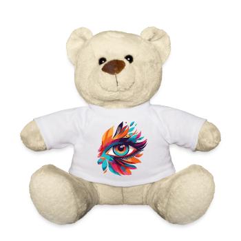 Motif de feu de feuilles Color Eye - Nounours - blanc - Devant