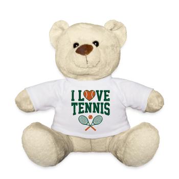 Tennis T-shirt, I Love Tennis Paris Shirt, Hoodie - Teddy - Weiß - Vorne