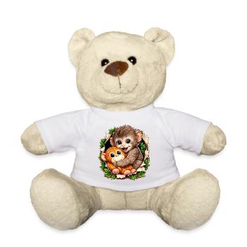 Baby Monkey Punch Viral Trend - Teddy Bear - white - Front