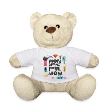 Wunderbare Mama  - Teddy - Weiß - Vorne