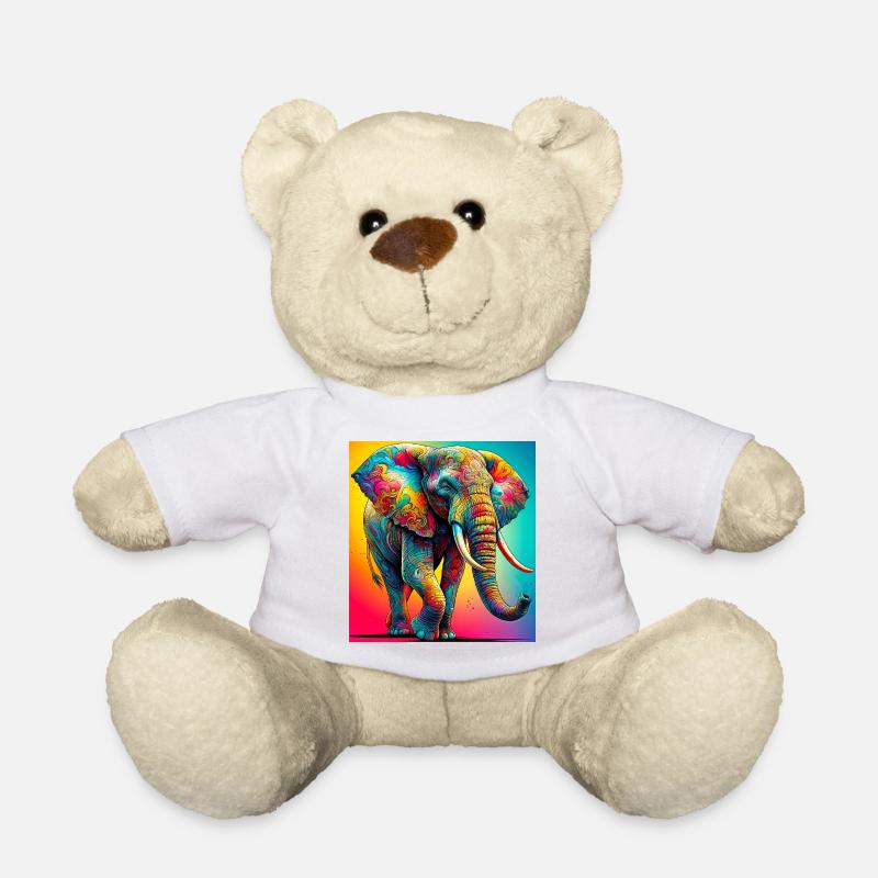 Elefant - Teddy - Weiß
