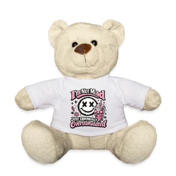 Not crazy chronically overstimulated - Teddy Bear - white - Front