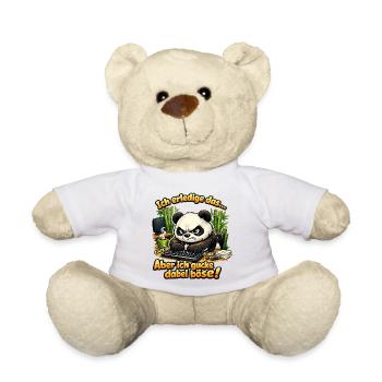 Ich mach das aber ich gucke dabei böse Panda - Teddy - Weiß - Vorne