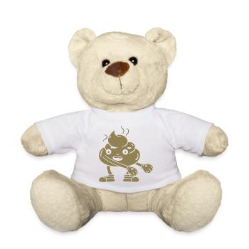 Danse drôle de tas de caca - Nounours - blanc - Devant