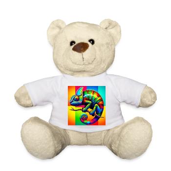 chameleon - Teddy Bear - white - Front