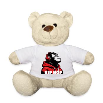 Hip-Hop-Gorilla-Porträt - Teddy - Weiß - Vorne
