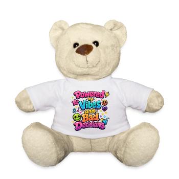 Powered by Vibes - Teddy Bear - white - Front