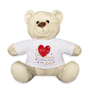 Geburtstag - Teddy - Weiß - Vorne