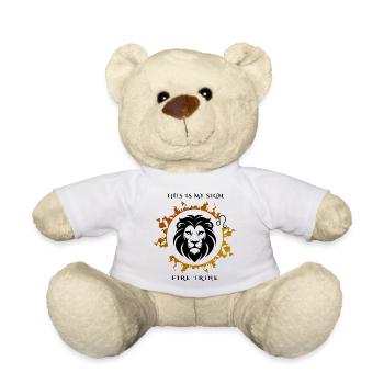 Mon signe Lion - Nounours - blanc - Devant