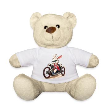 Handbike Hase Sport Inklusion Fun Design  - Teddy - Weiß - Vorne