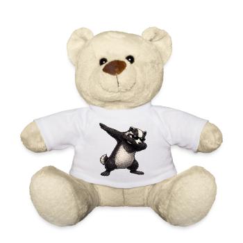 Dabbing Dachs - Teddy - Weiß - Vorne