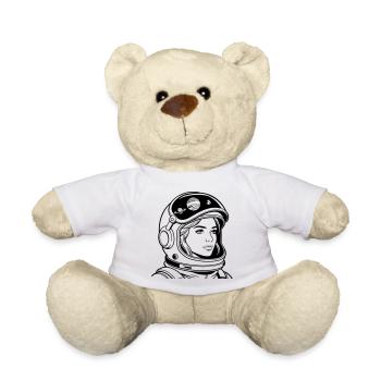 Space woman - Teddy Bear - white - Front
