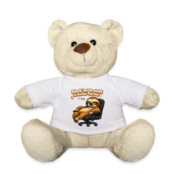 Guck mich nicht in diesem Ton an Faultier - Teddy - Weiß - Vorne