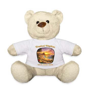 Rio de Janeiro Copacabana Vacation Sunset - Teddy Bear - white - Front