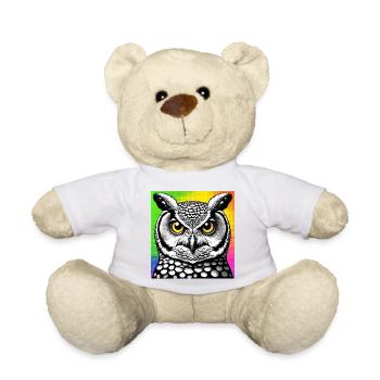 Eule - Teddy - Weiß - Vorne