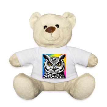 Eule - Teddy - Weiß - Vorne